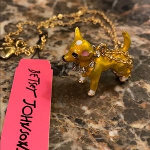 Betsy Johnson Chihuahua Necklace